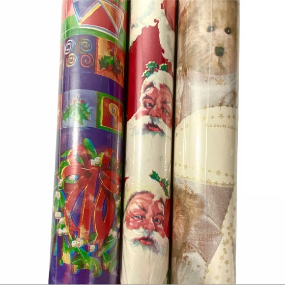 🎄 3x Wrapping Paper Boyds Bears Collection (phlox) - Picture 4 of 5